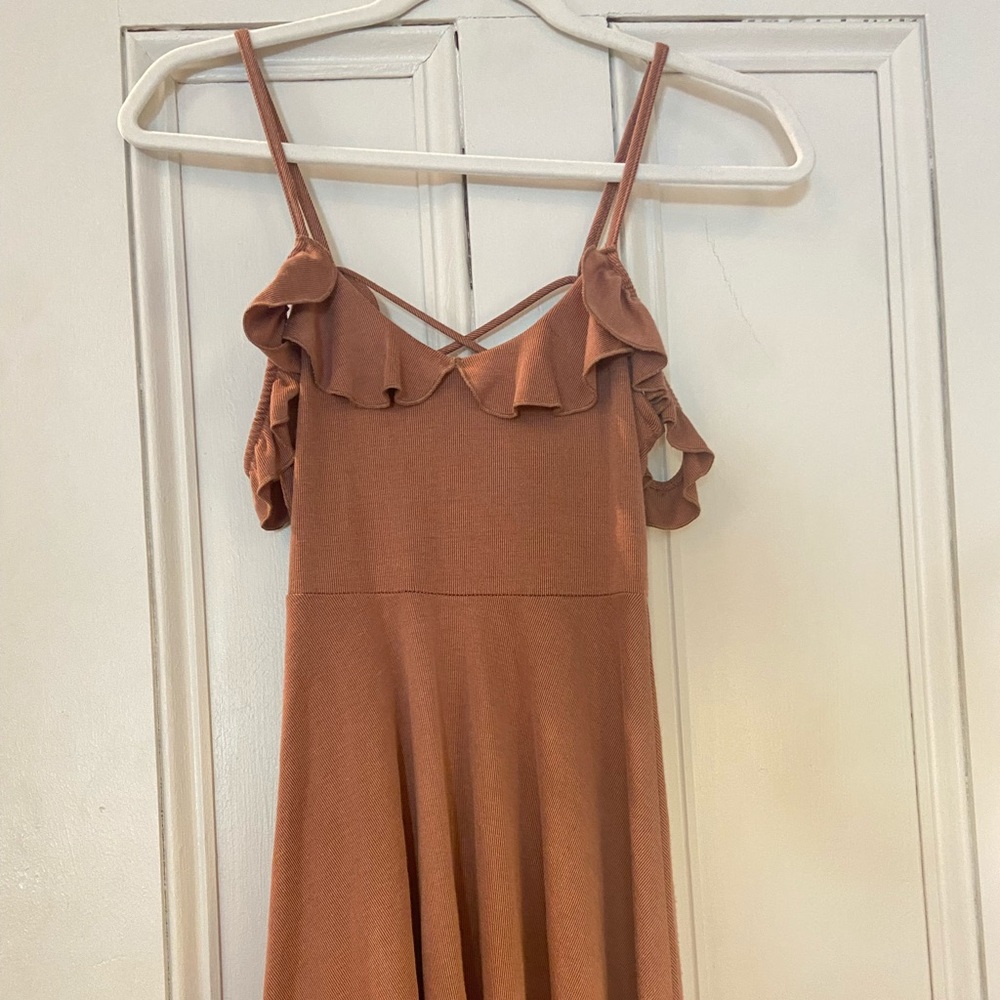 Off the Shoulder Ruffled Summer Dress